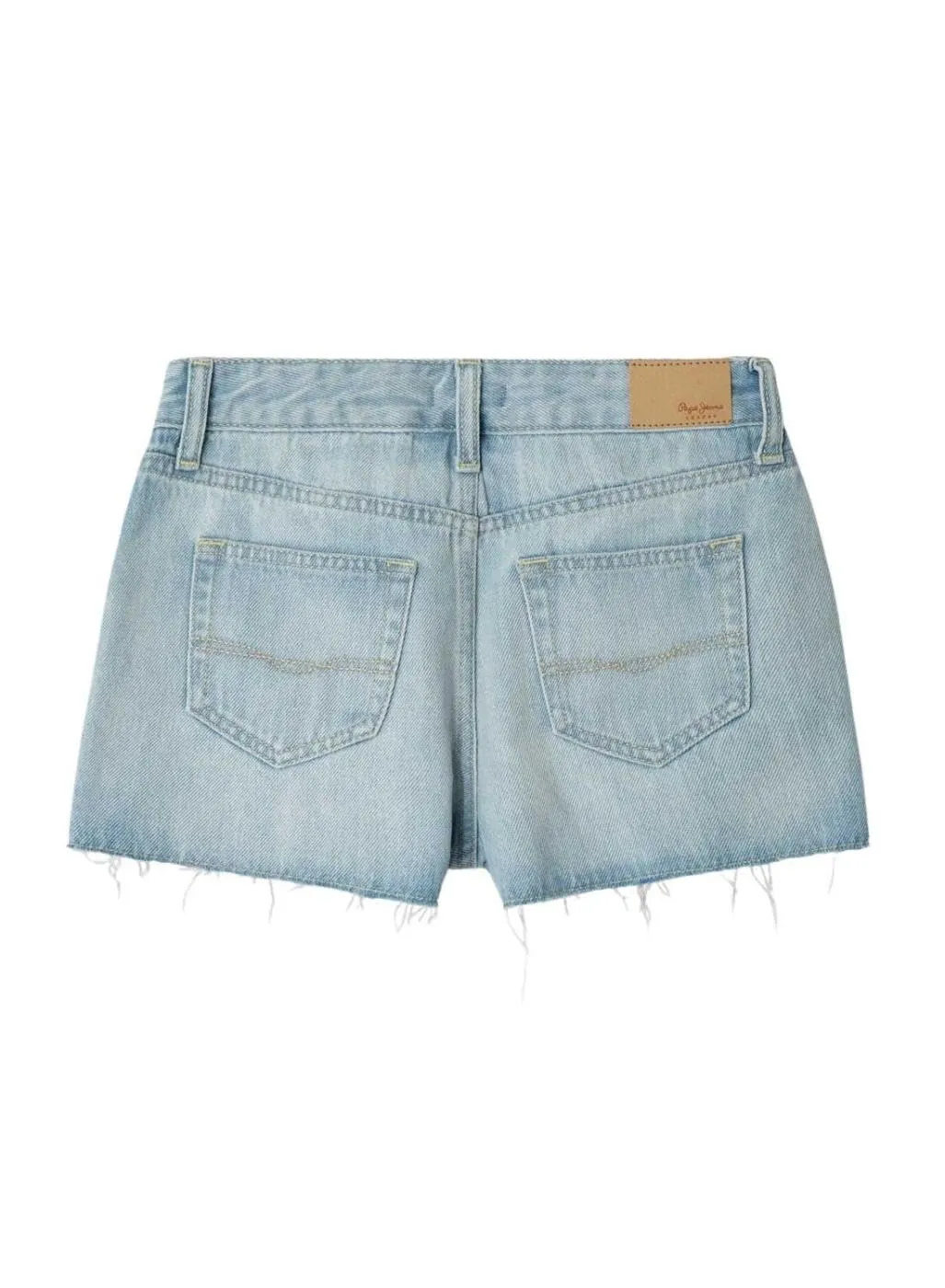 Pepe Jeans Patty Shorts jeans bambina vita alta denim chiaro