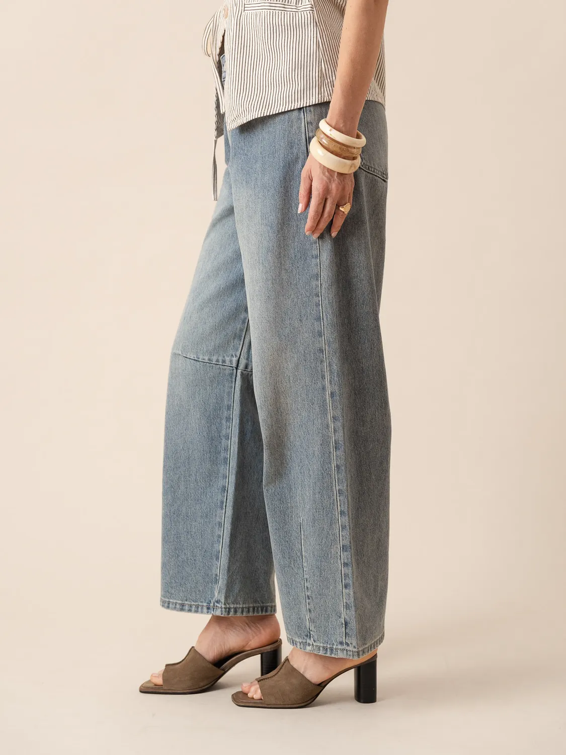 Oraije Brook jeans balloon blu vintage