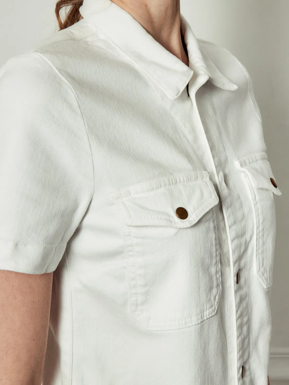 Acquaverde Therry tuta corta White denim