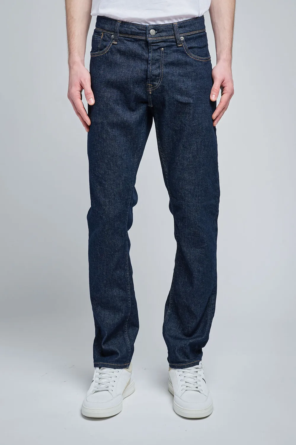 Teddy Smith Reg L32 Jeans Dritto Uomo Dark Blue Denim