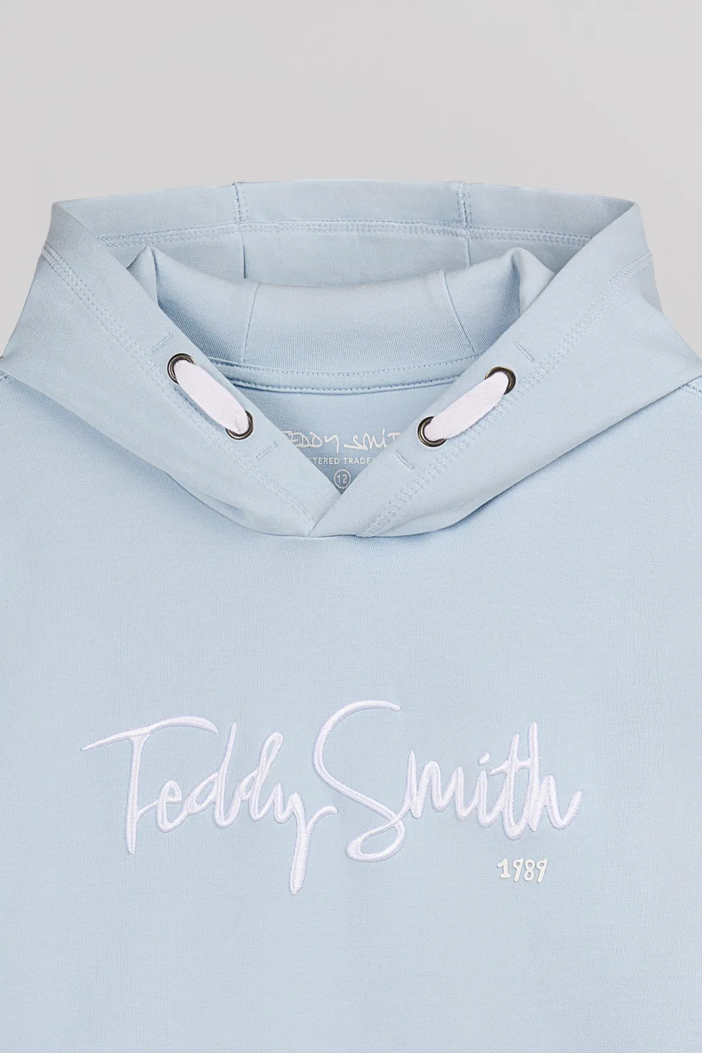 Teddy Smith S-Evry Hoody JR felpa Pastel Blue ragazzo
