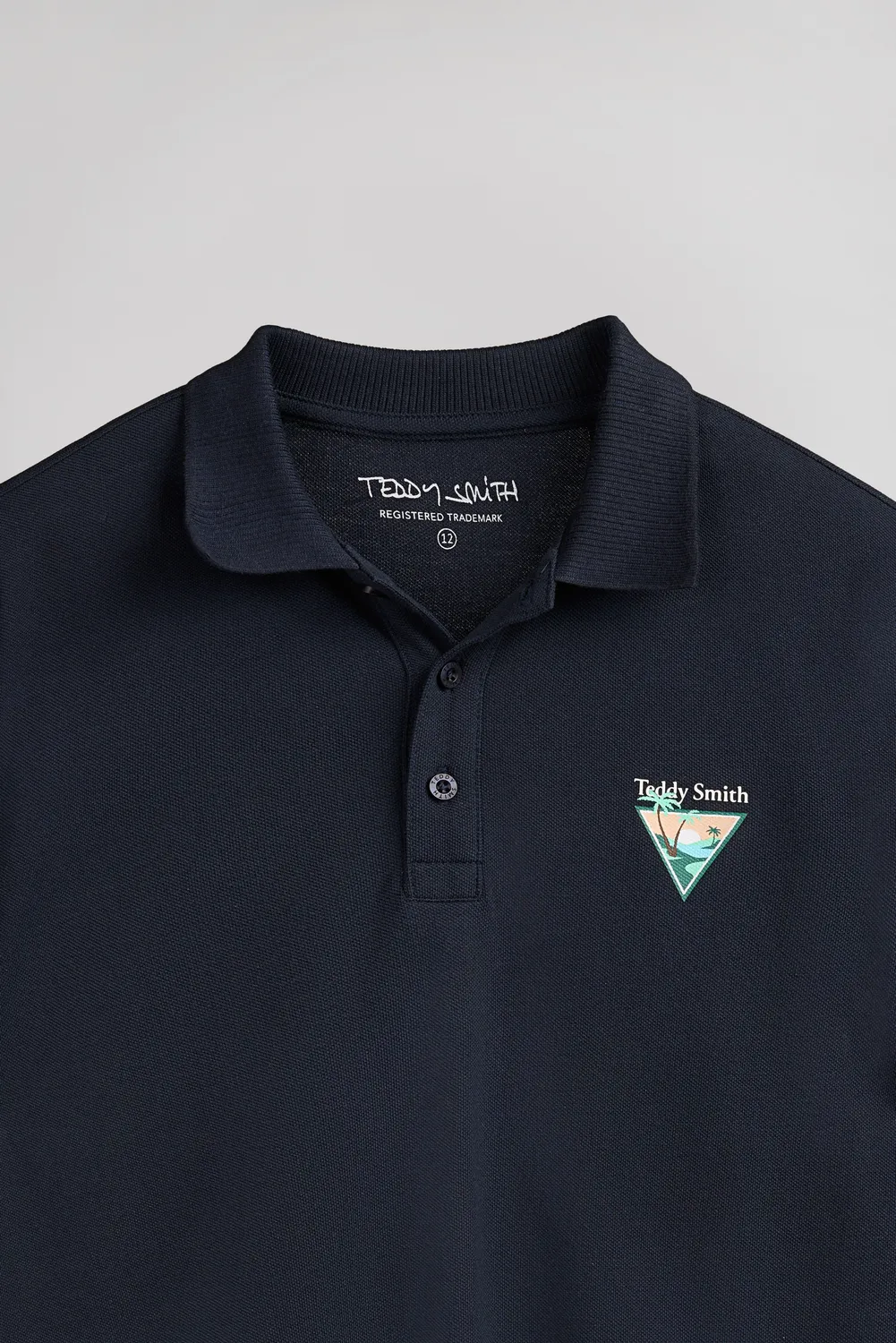 Teddy Smith P-Lary MC Jr polo bambino dark navy cotone