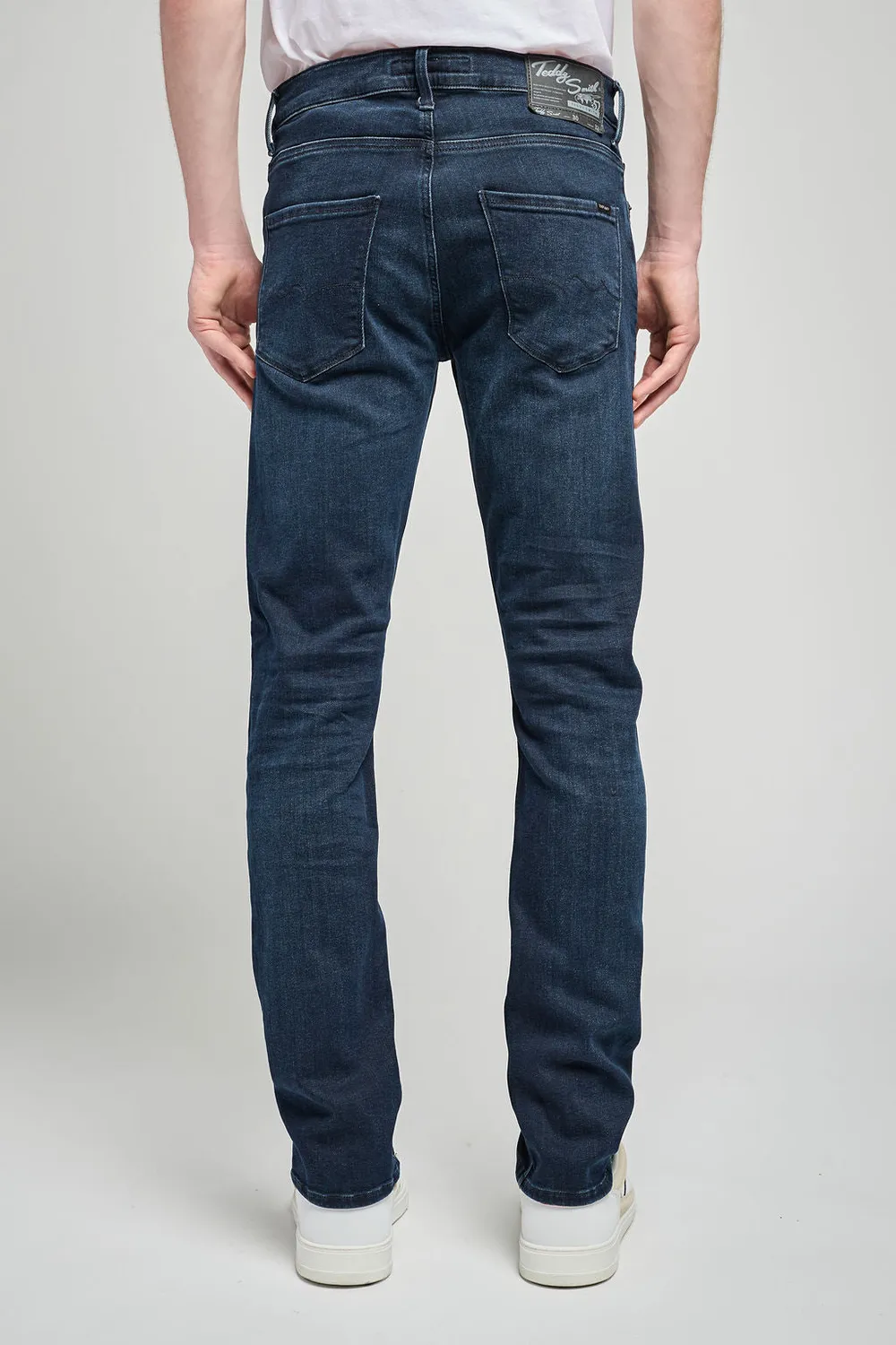 Teddy Smith Rock Dual Move L32 Jeans Uomo Blu Stretch