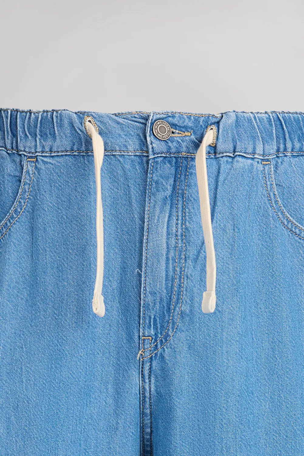 Teddy Smith P-Lily jeans fluido indigo chiaro donna