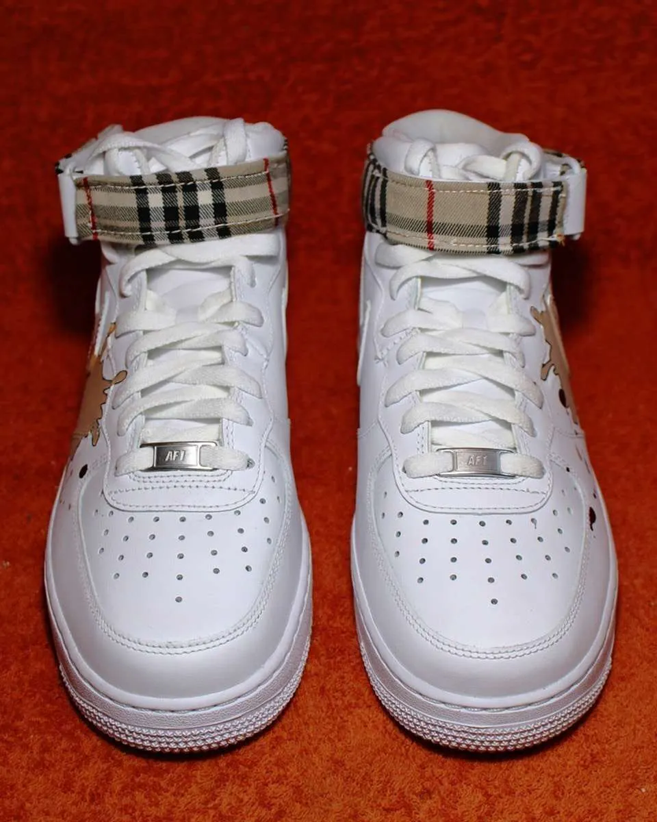 Nike Air Force 1 High sneakers personalizzate Burberry