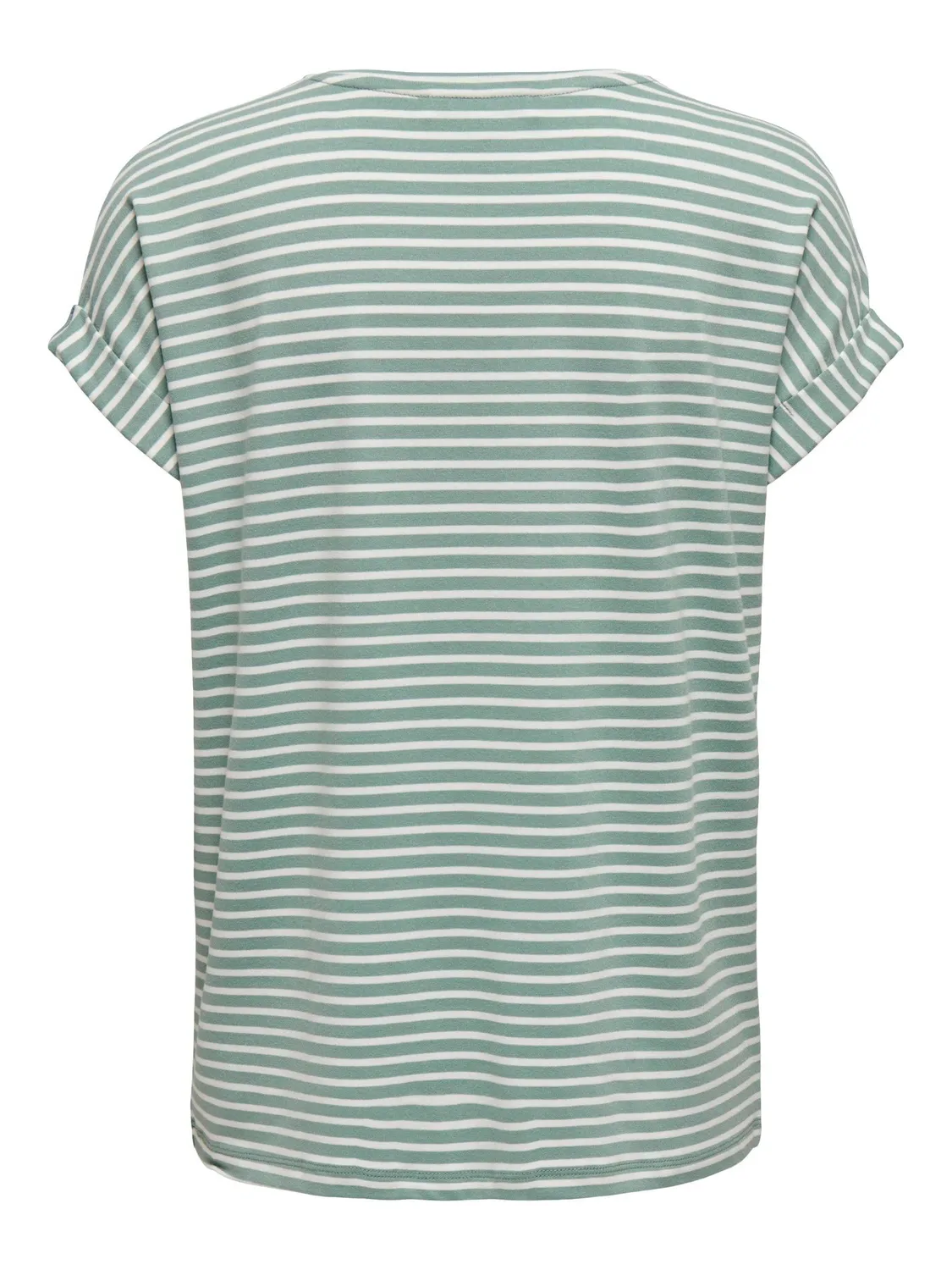 ONLY Solo maglia righe manica corta scollo rotondo Cloud Dancer