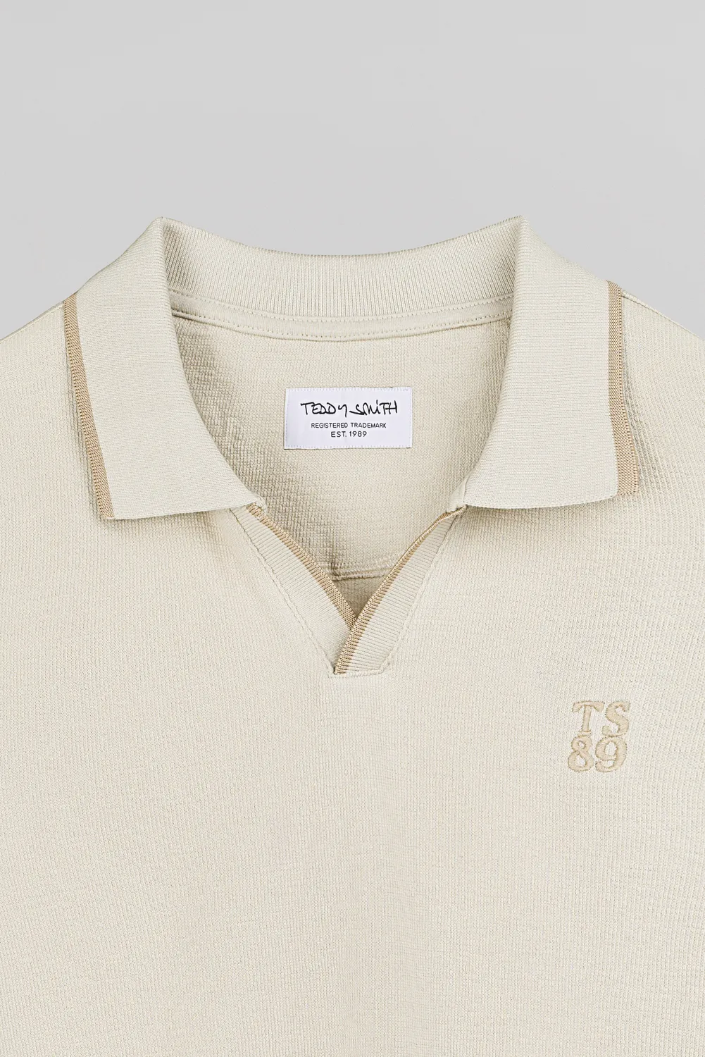 Teddy Smith P-Soner MC Polo Spugna Crema 100% Cotone
