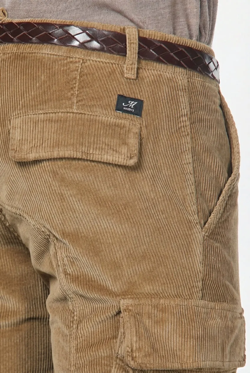 Mason's Chile Cargo Uomo Cammello Extra Slim Velluto
