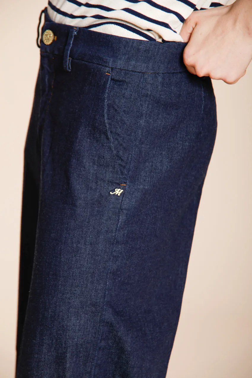 Mason's New York Studio Cropped chino denim blu