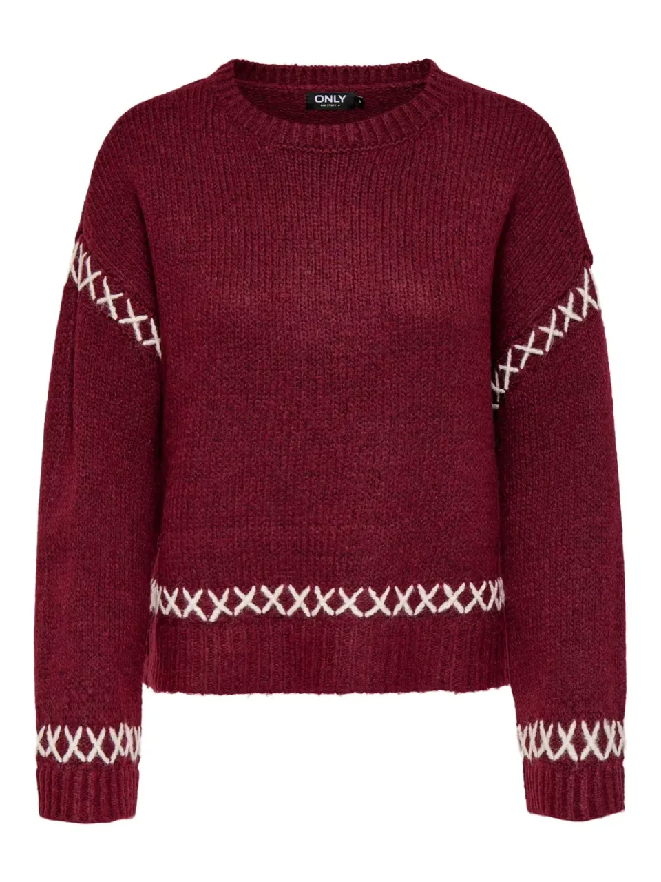 ONLY Onlamanda Life Maglione Donna S Cabernet
