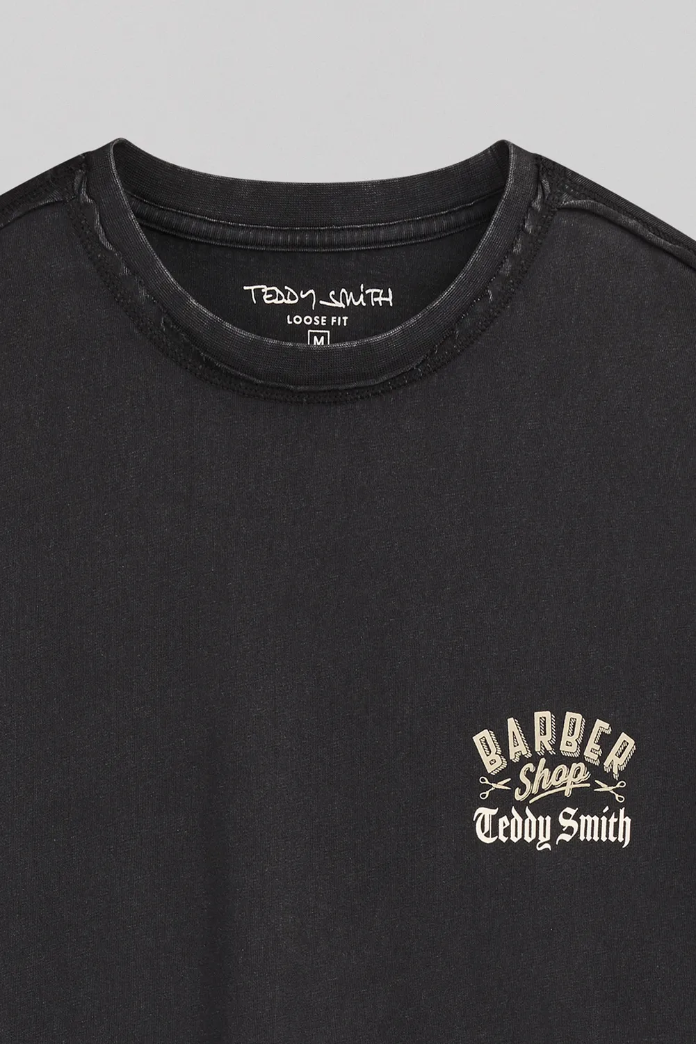 Teddy Smith T-Angel MC t-shirt nera loose fit