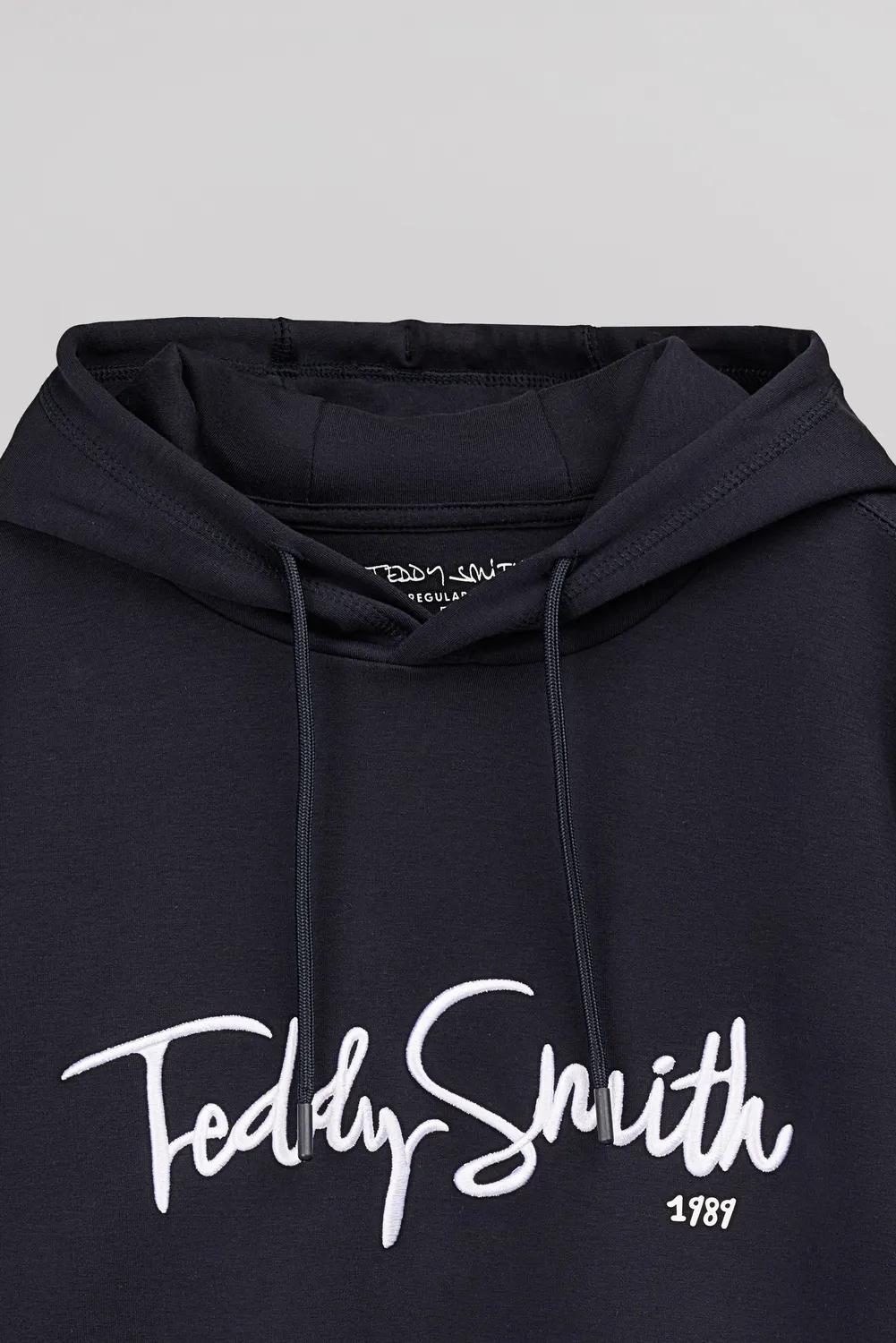 Teddy Smith S-Evry Hoody felpa con cappuccio blu navy cotone