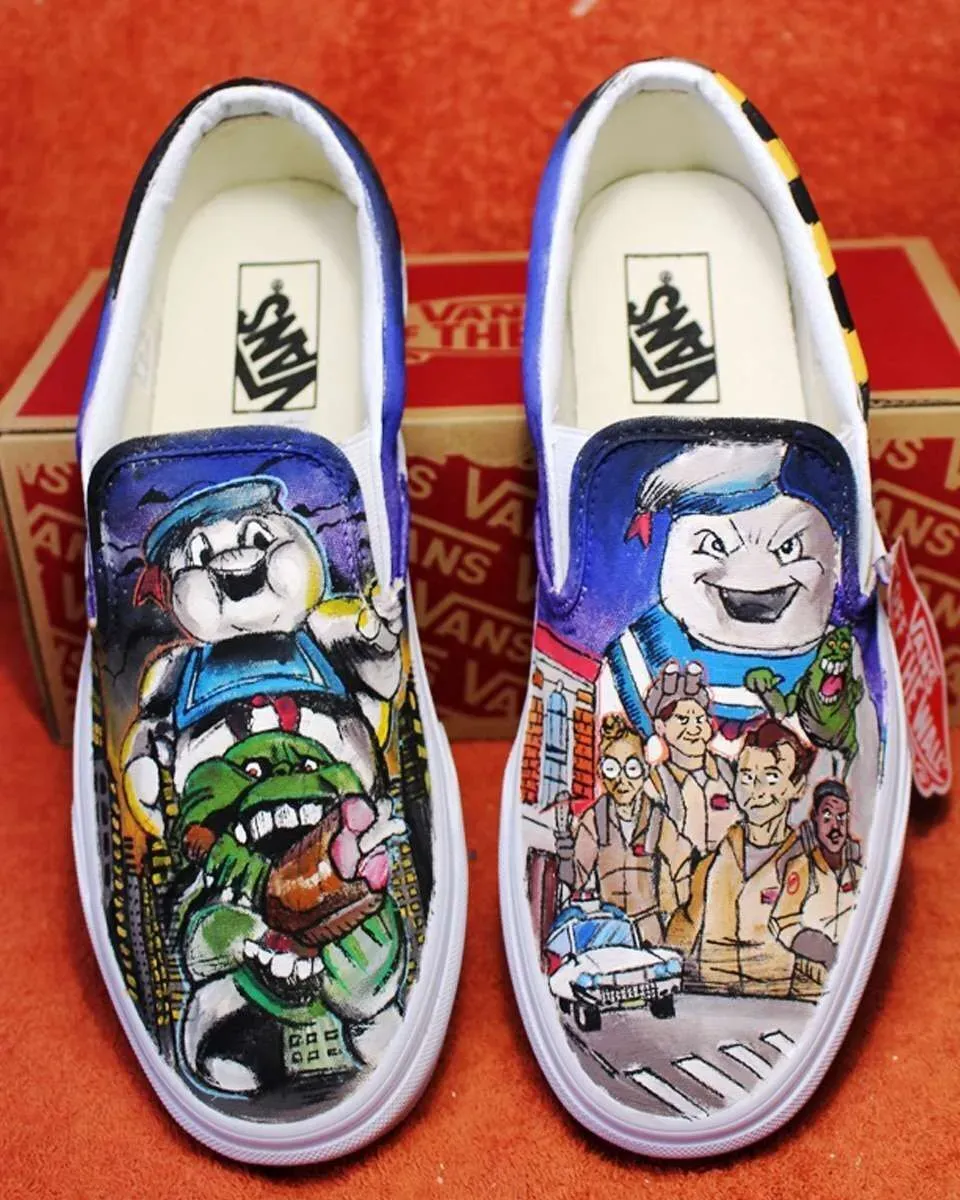 Never Say Never Slip-On Ghostbusters scarpe dipinte