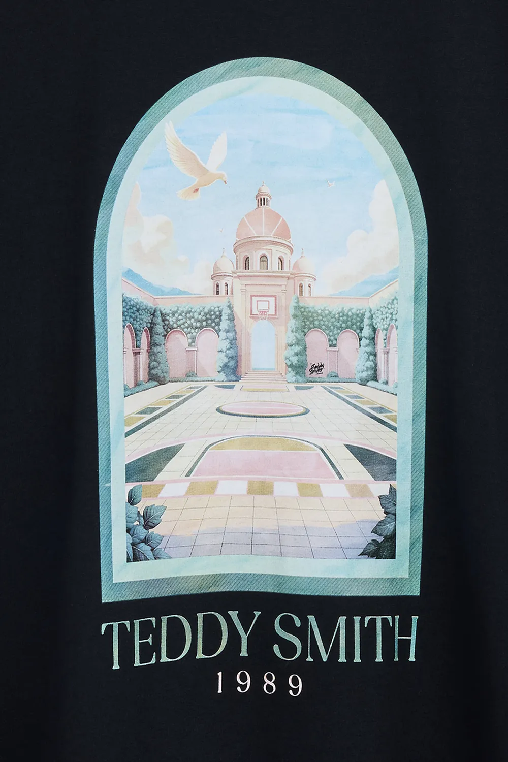 Teddy Smith T-Andrew MC t-shirt ampia dark navy cotone