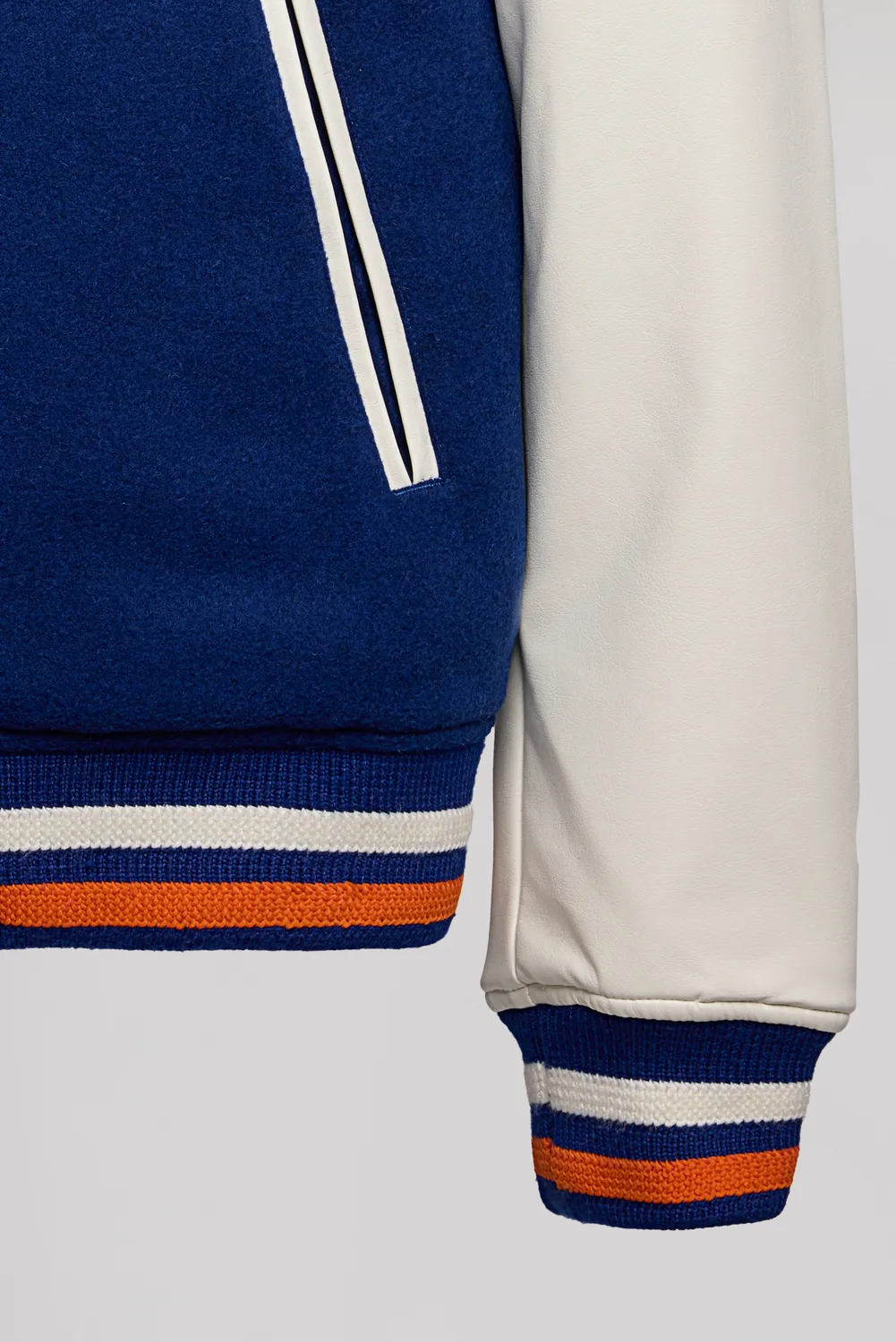 Teddy Smith B-Romeo bomber varsity uomo blu royal