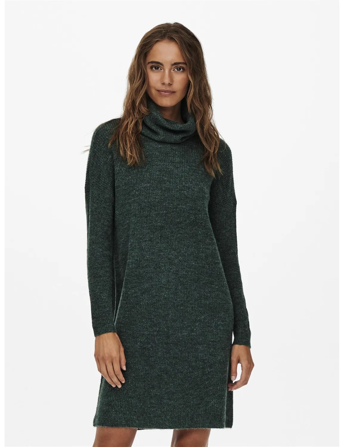 Only Onljana abito corto donna in maglia dolcevita
