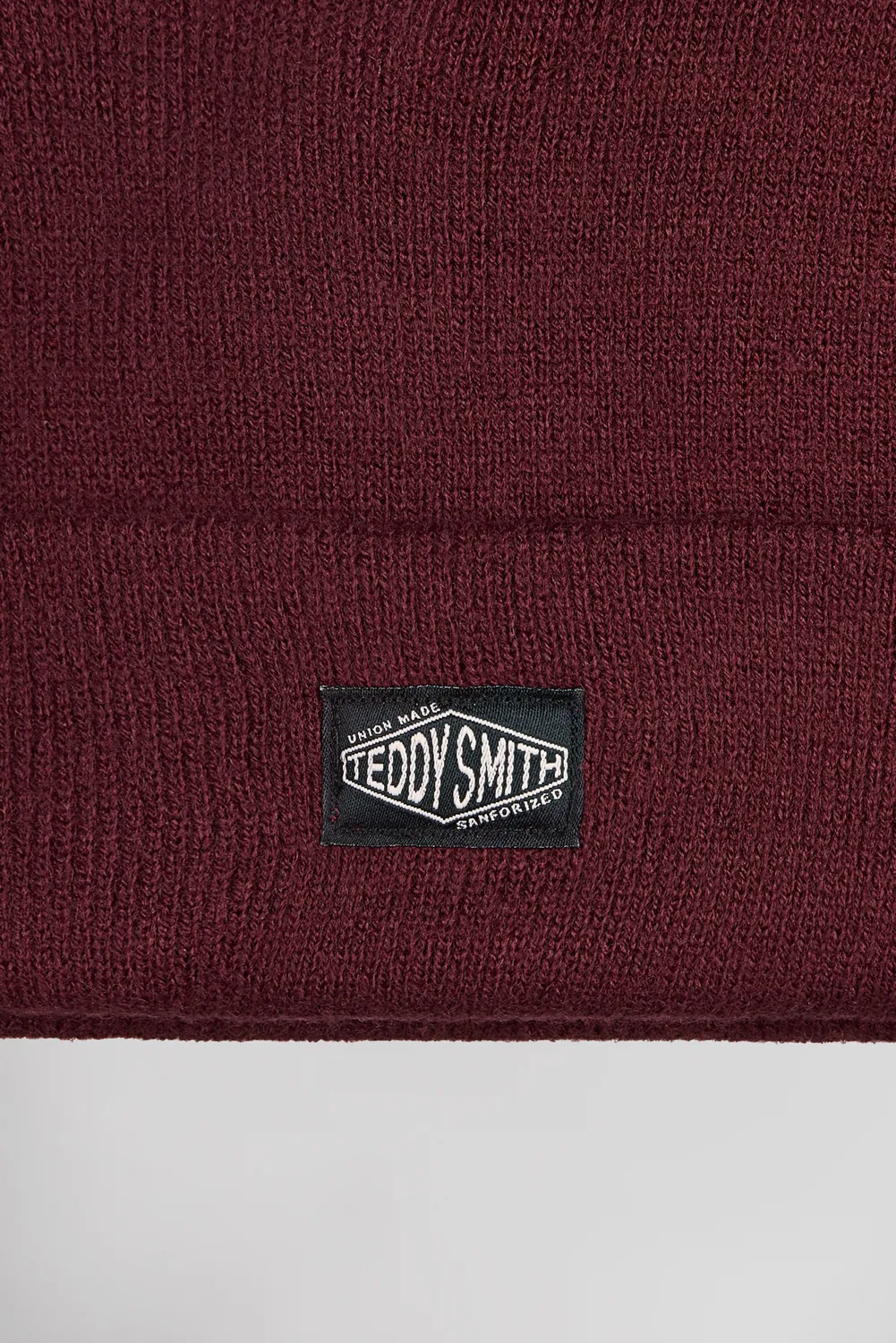 Teddy Smith B-Neo Bordeaux berretto uomo acrilico coste