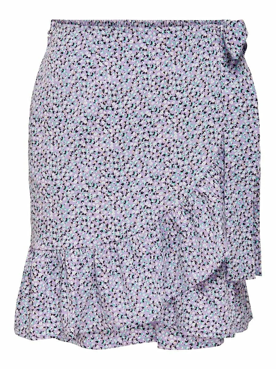 Only Onlolivia gonna donna wrap verde fantasia
