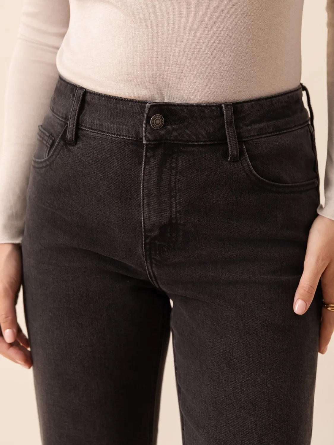 Oraije Solange jeans dritti neri