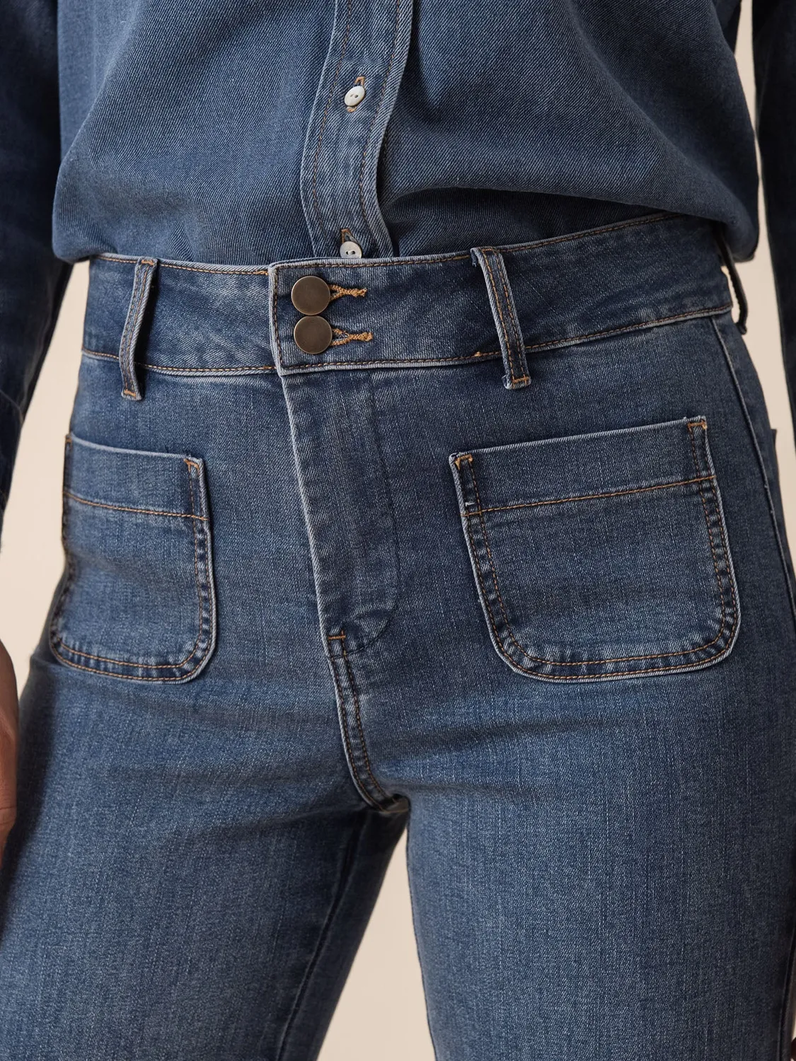 Oraije Elenette jeans flare blu stone