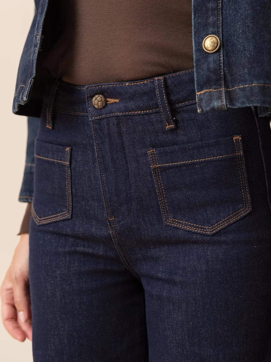 Oraije Gaspard jeans wide blu grezzo