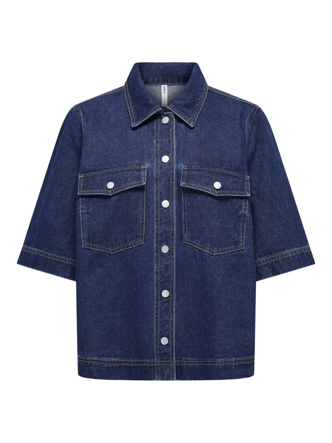 ONLY Onlbelle camicia jeans donna S denim scuro classica