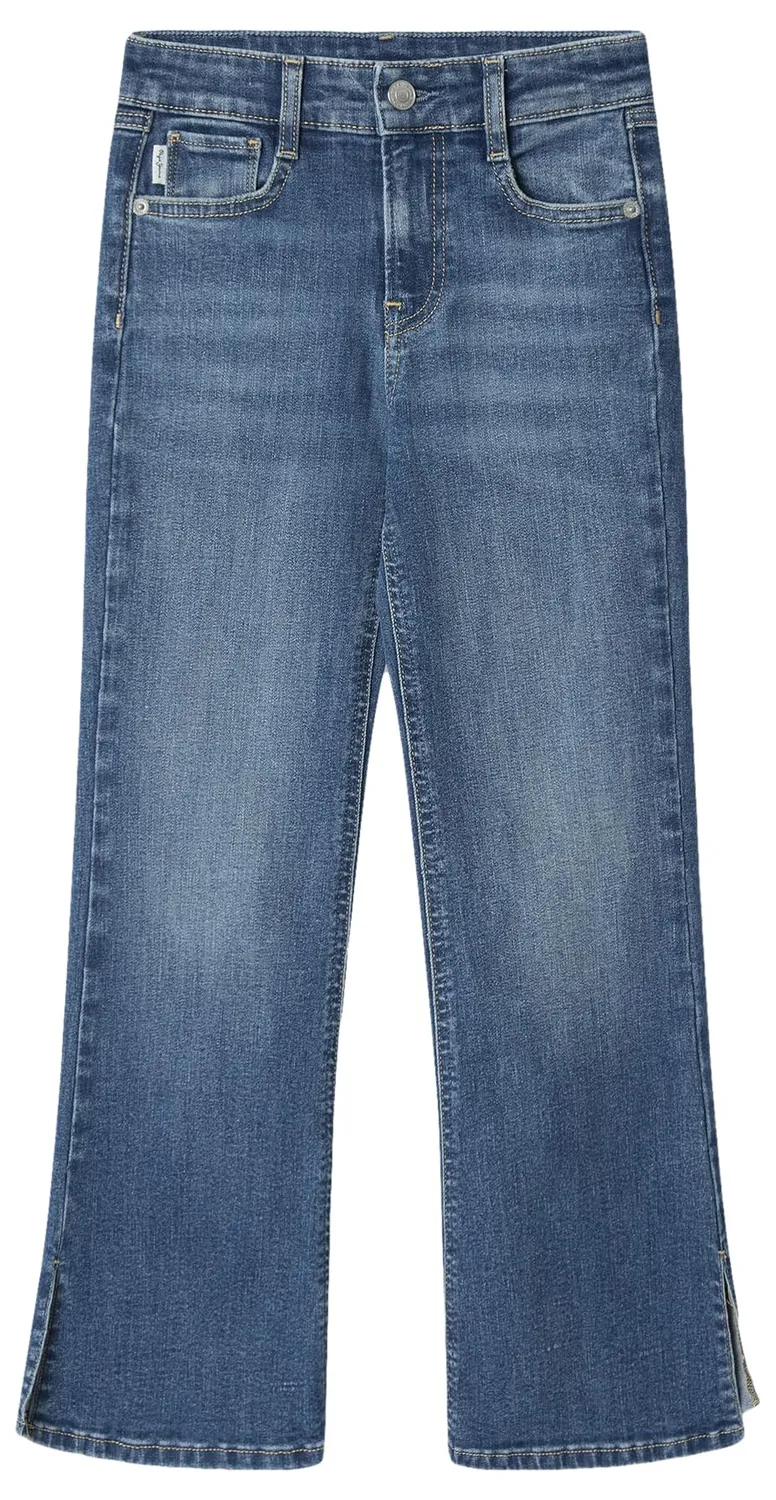 Pepe Jeans Willa Slim Flare Jeans Bambina Blu Oxford