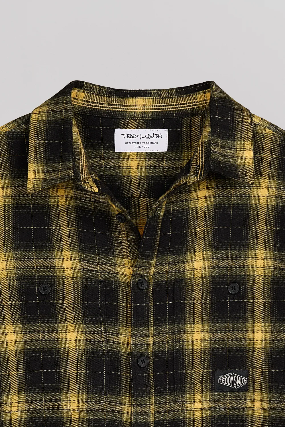 Teddy Smith C-Antho camicia bambino oliva flanella