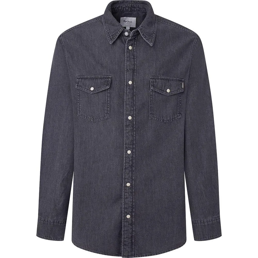 Pepe Jeans Regular Shirt Camicia Uomo denim nera