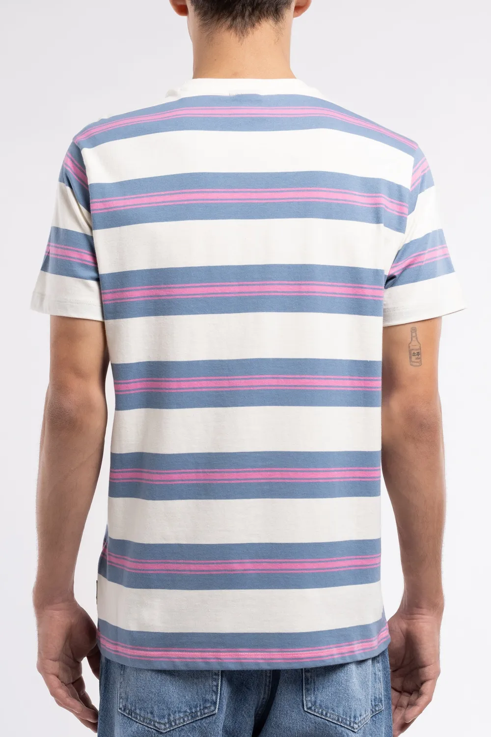 Teddy Smith T-Artus MC T-Shirt Loose Uomo Cream