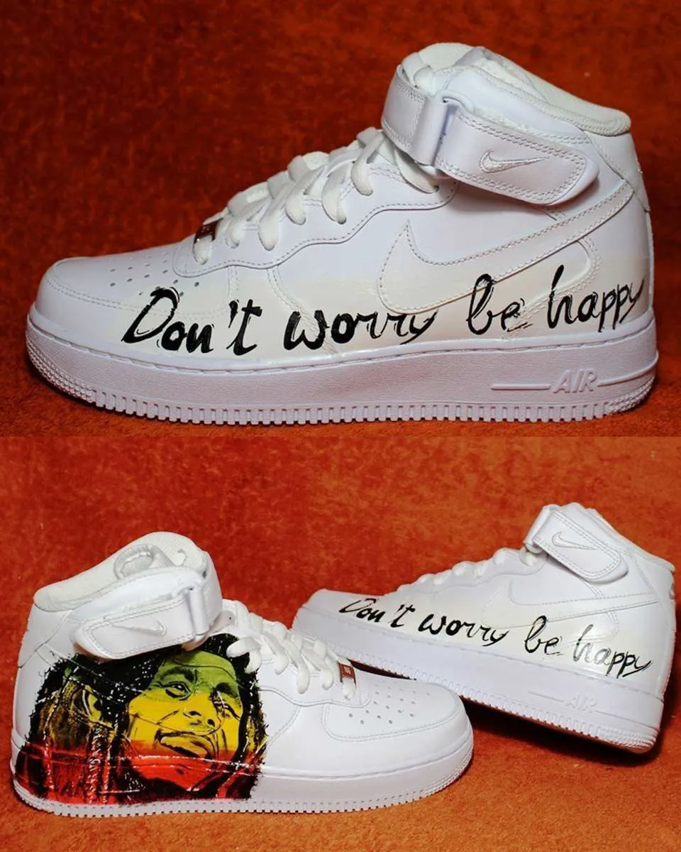 Nike Air Force 1 High Bob Marley sneakers personalizzate