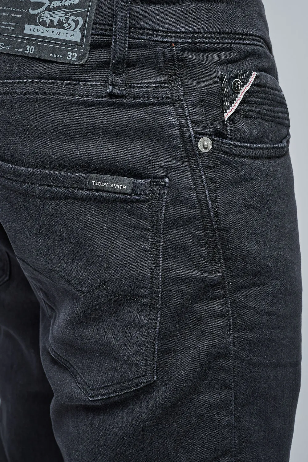 Teddy Smith Reeple Rock jeans uomo nero L32 regular slim
