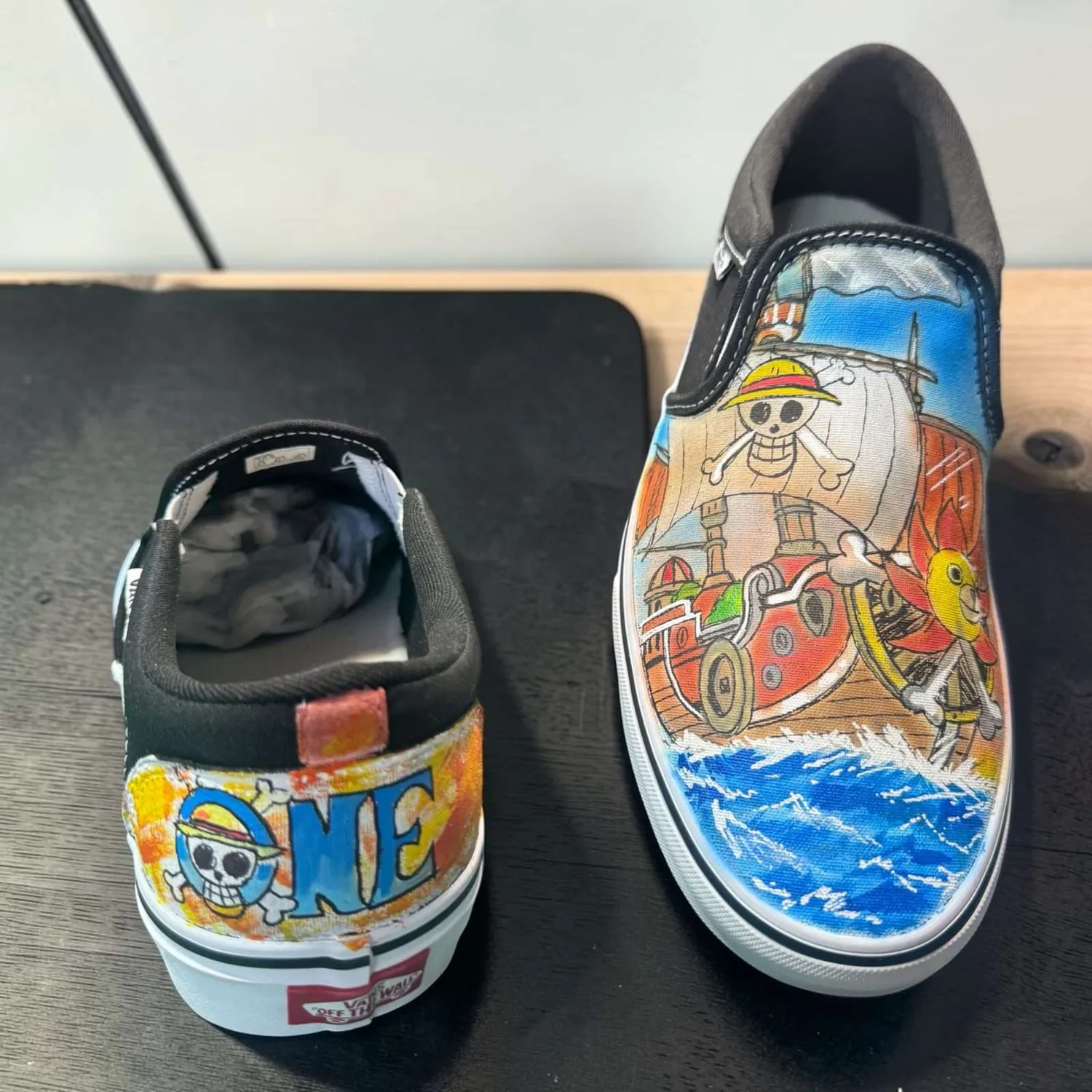 Never Say Never Vans Slip-On Thousand Sunny sneakers dipinte