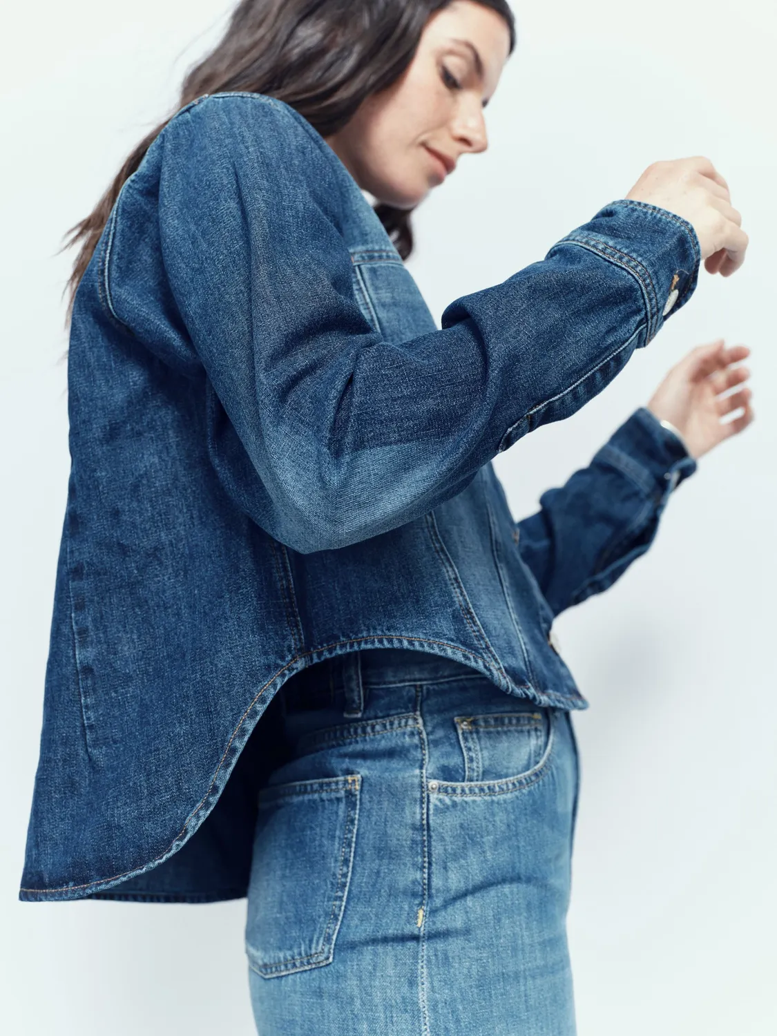 Acquaverde Kruz giacca jeans Aged Wash