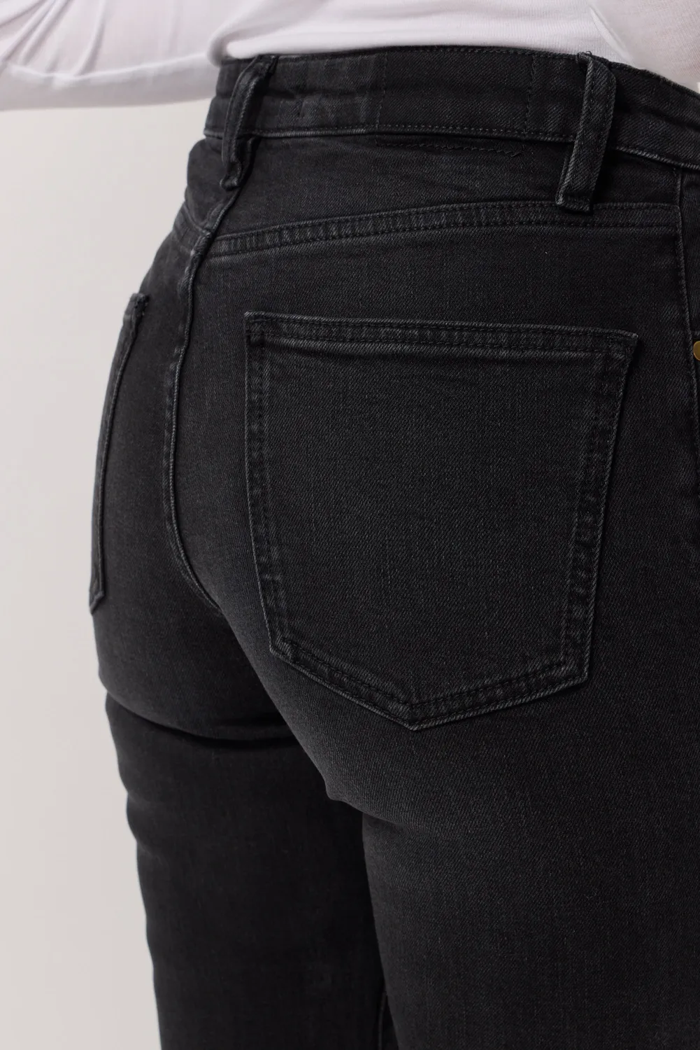 Acquaverde Diamond Black Vintage pantaloni dritti stretch