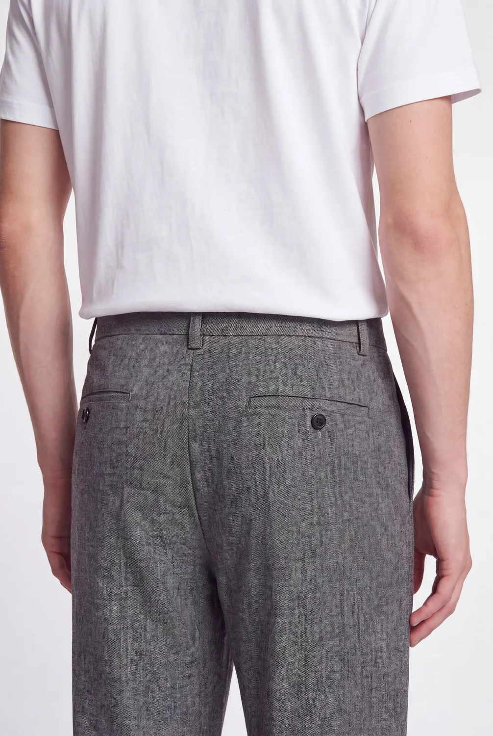Teddy Smith P-Felix Mélange Black pantalone relaxed grigio
