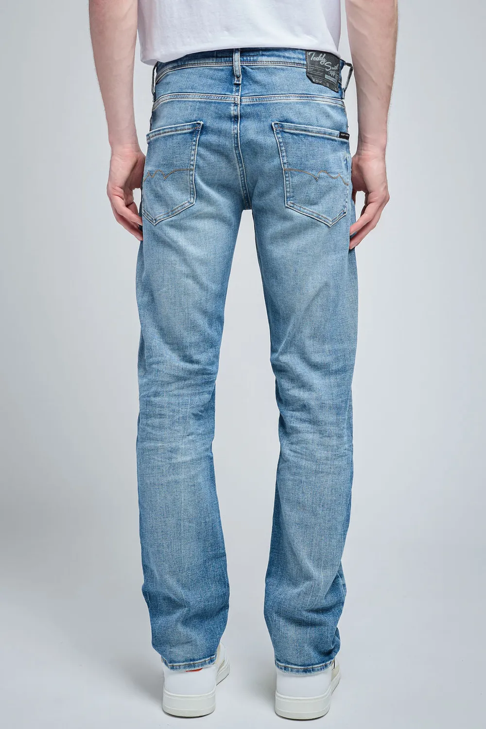 Teddy Smith Reeple Rock L32 jean uomo vintage dark