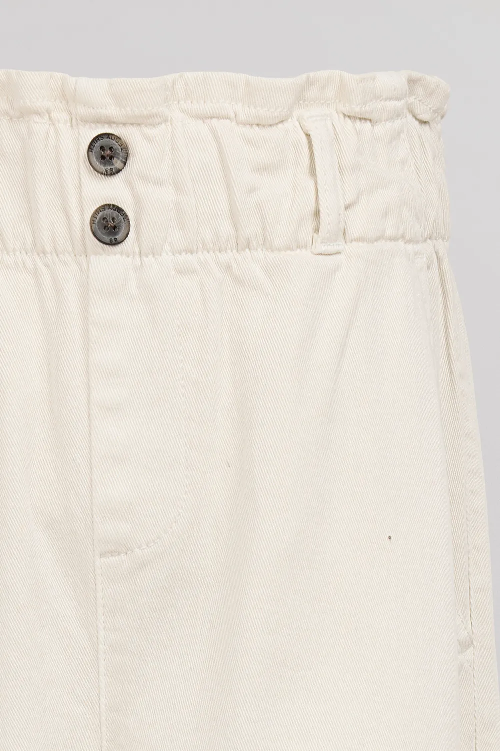 Teddy Smith P-Paperbag Jr pantaloni bianco vita alta