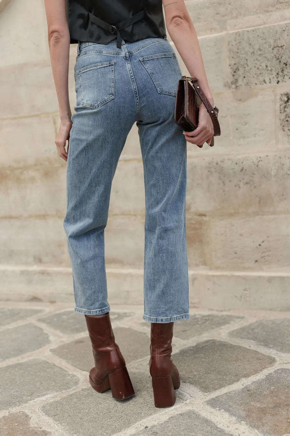 Oraije Solange jeans dritti blu vintage straight