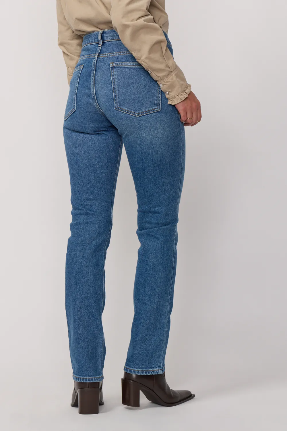 acquaverde Blair jeans blu vintage dritto