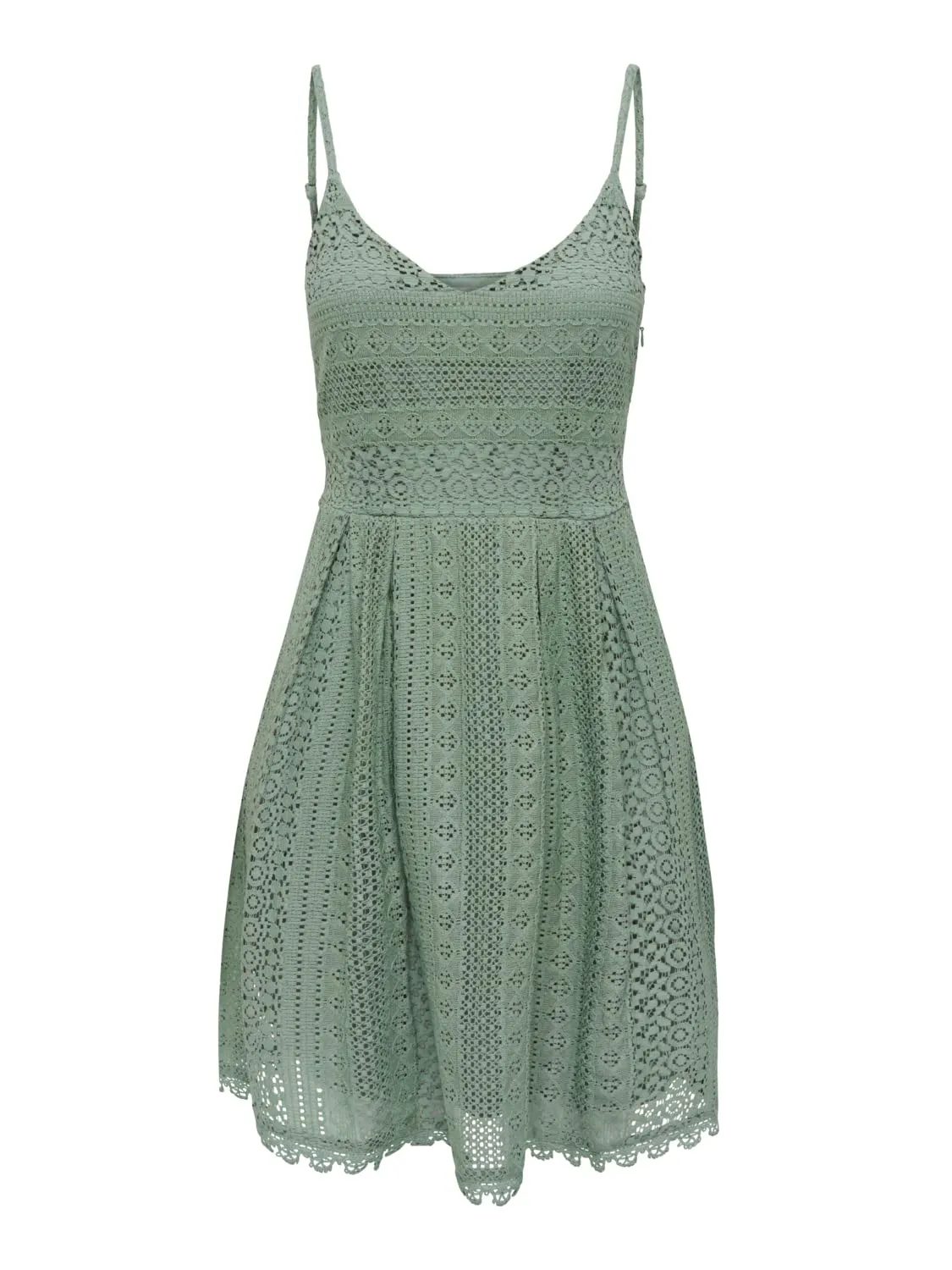 ONLY Onlhelena Vestito Corto Donna 44 Pizzo Lilla