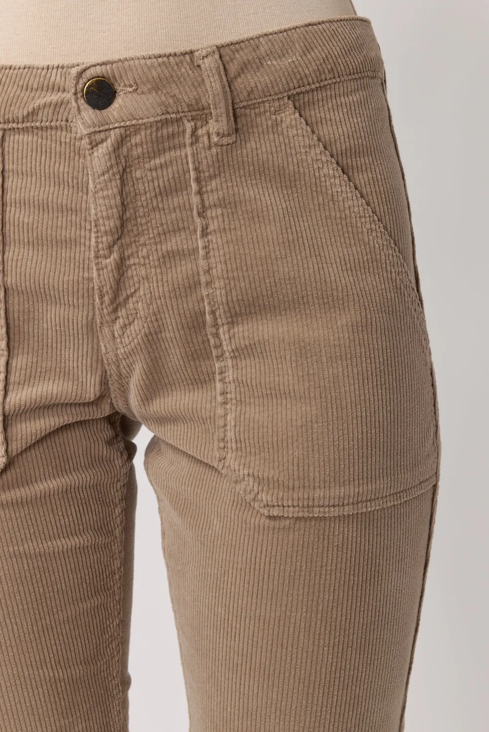 Acquaverde Pierce pantaloni Argile in velluto