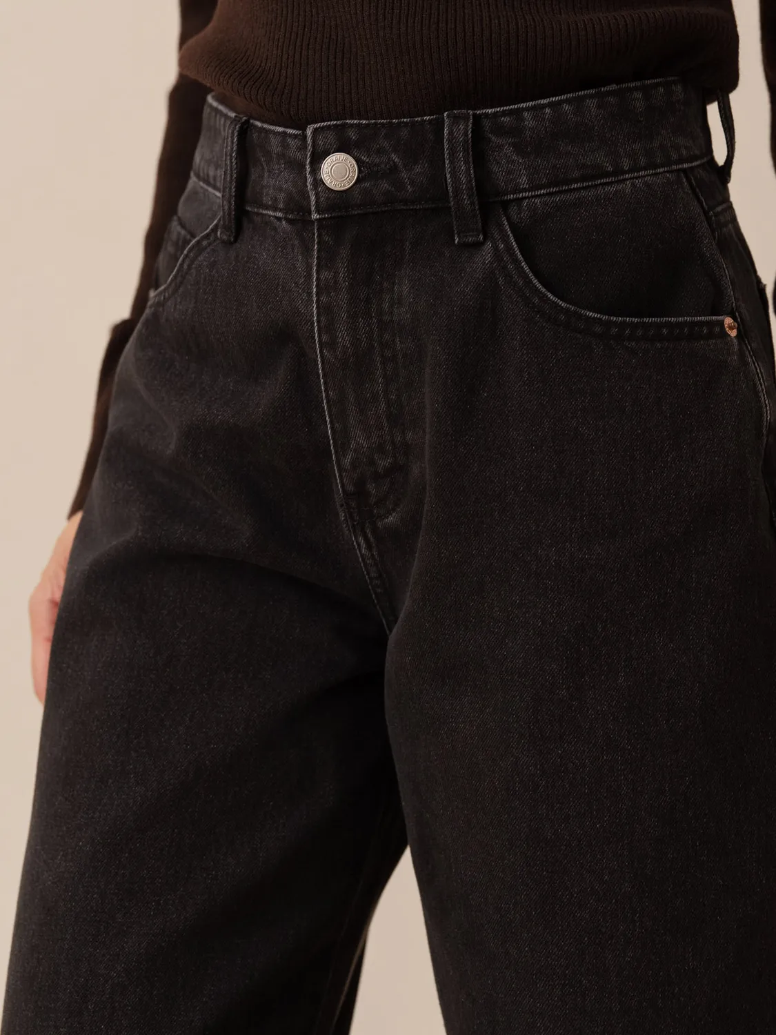 Oraije Brandy jeans balloon grigio scuro