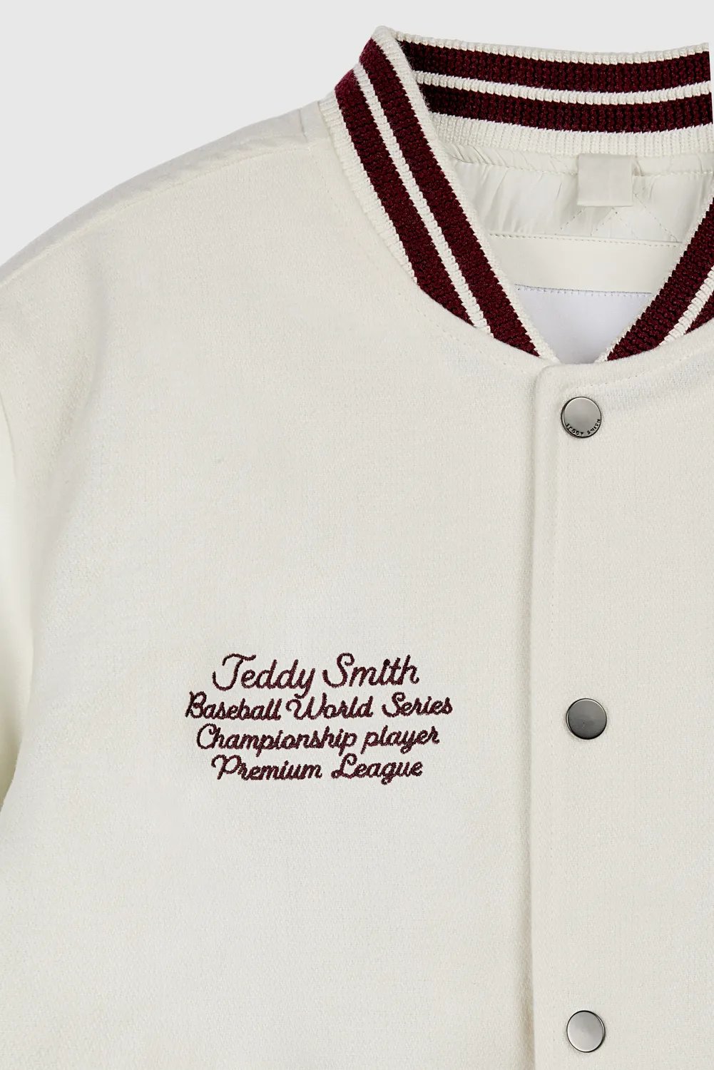 Teddy Smith B-Romeo giubbotto bomber Cream uomo