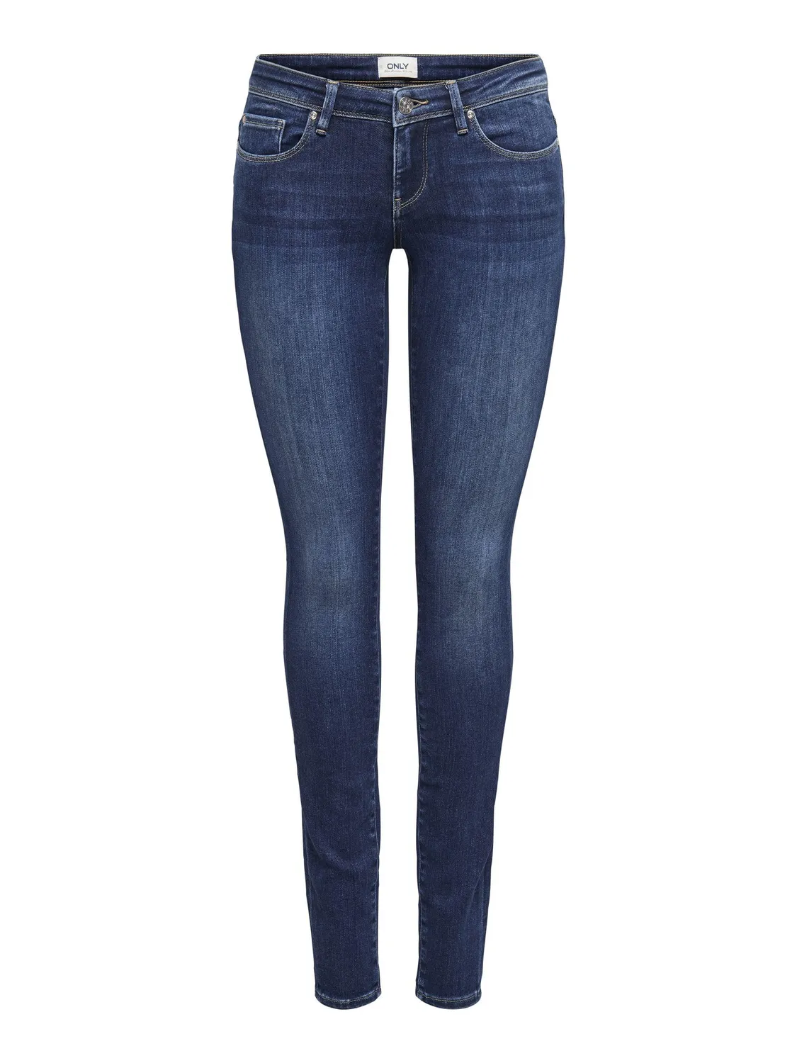 ONLY Onlcoral jeans skinny vita bassa 26W/32L blu