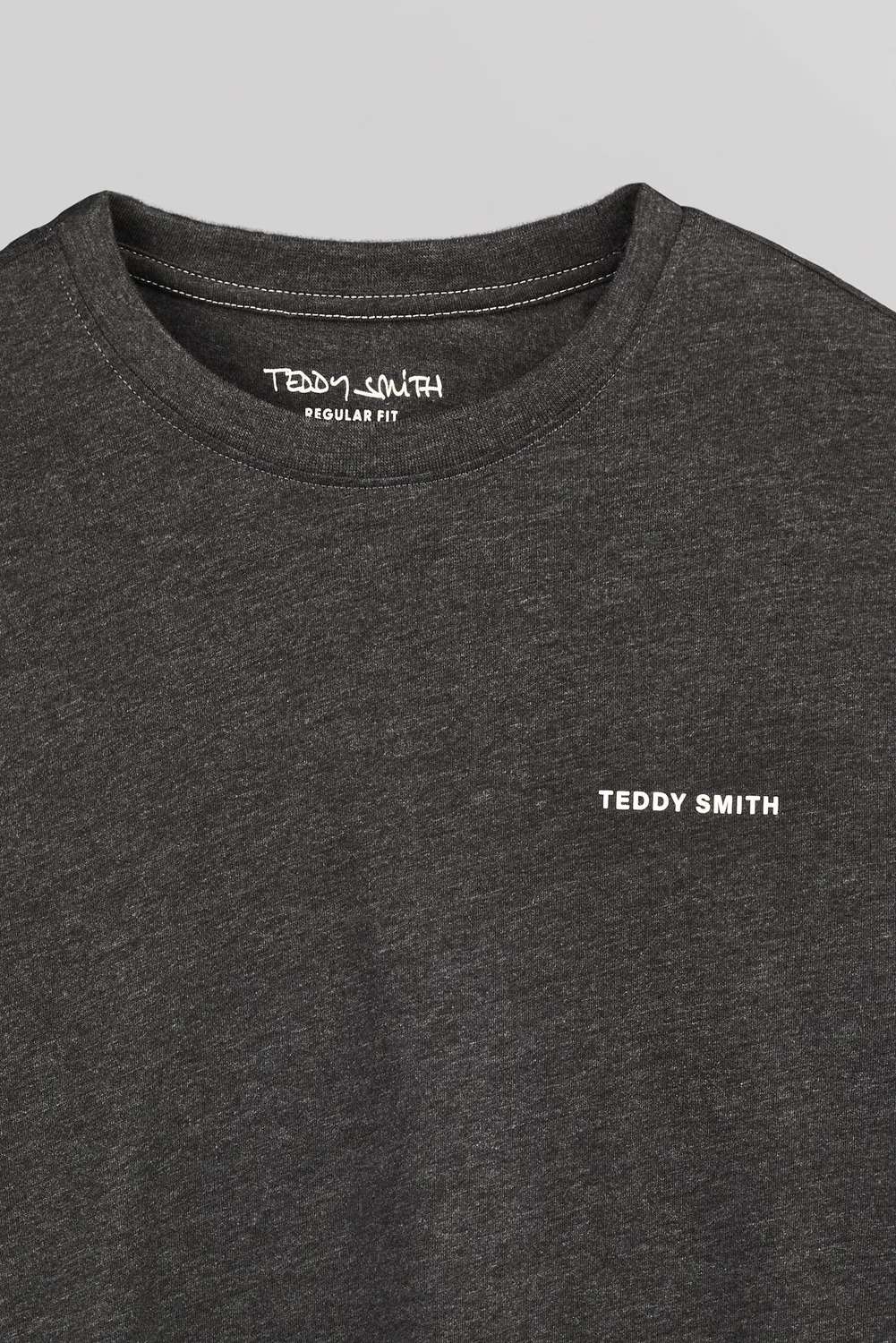 Teddy Smith The Tee 2 ML maglietta maniche lunghe grigio chiné
