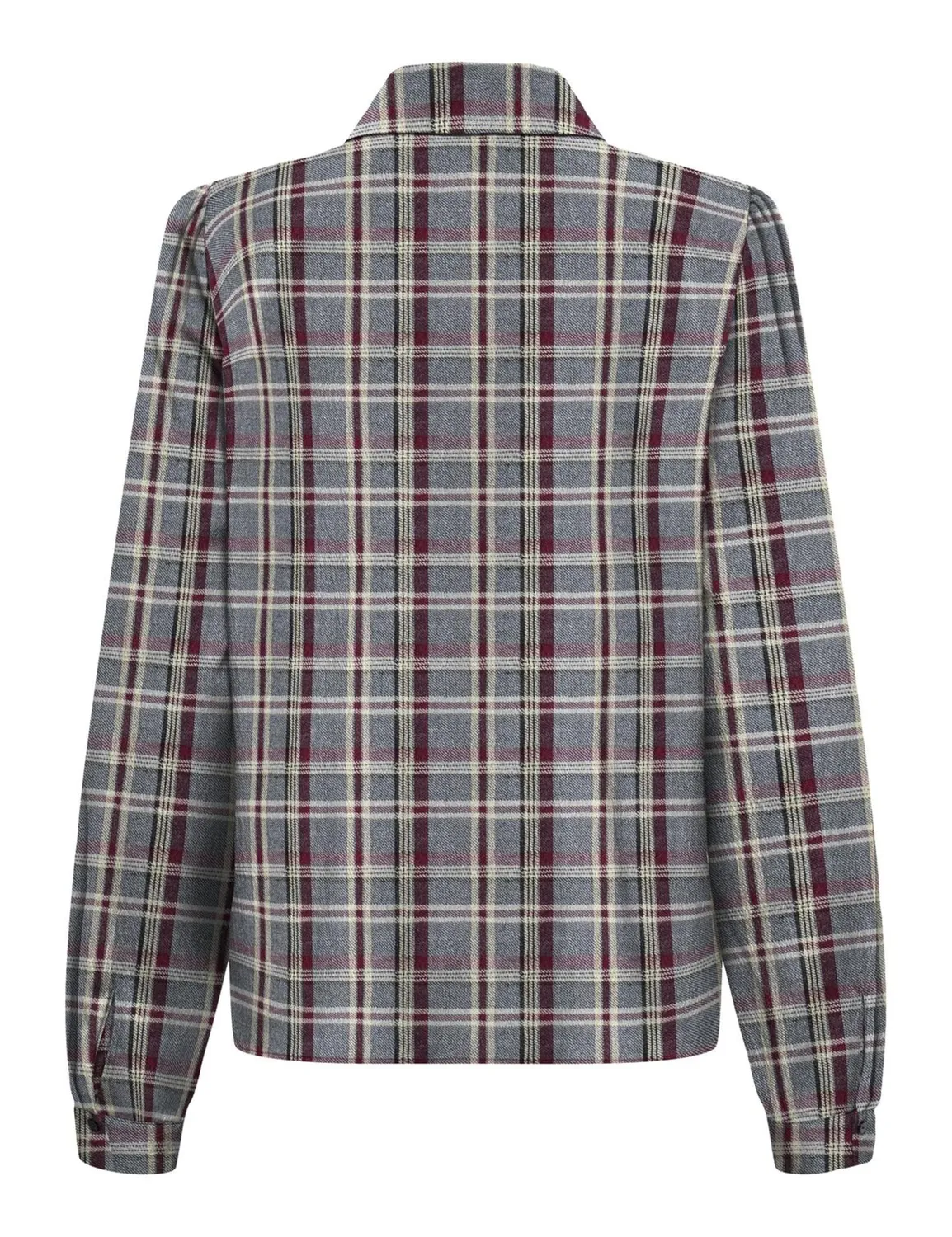 ONLY Onlevia Check camicia volant M manica lunga