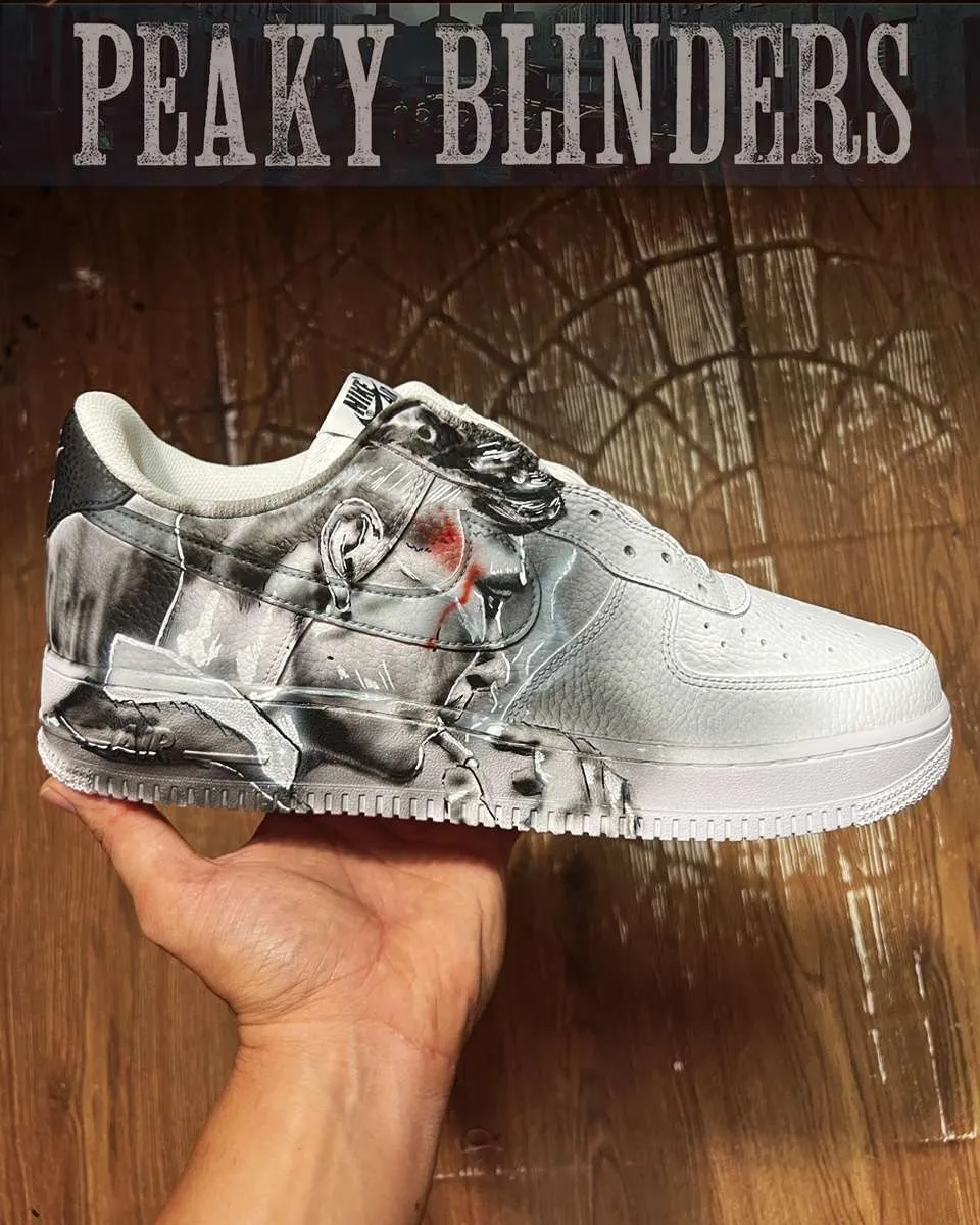 Nike Air Force 1 Tommy Shelby scarpe dipinte a mano Peaky Blinders