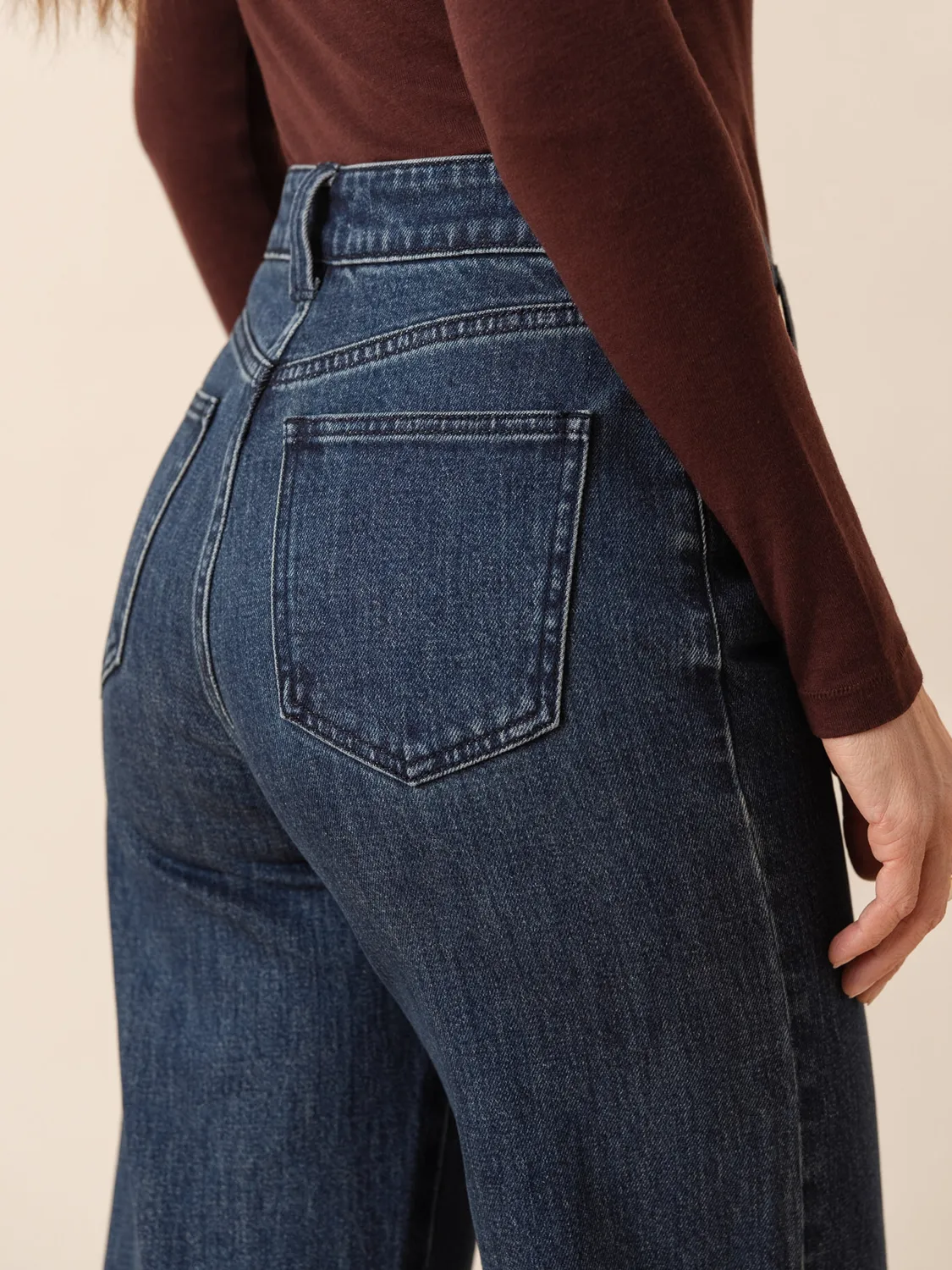 Oraije Faustine jeans flare blu scuro