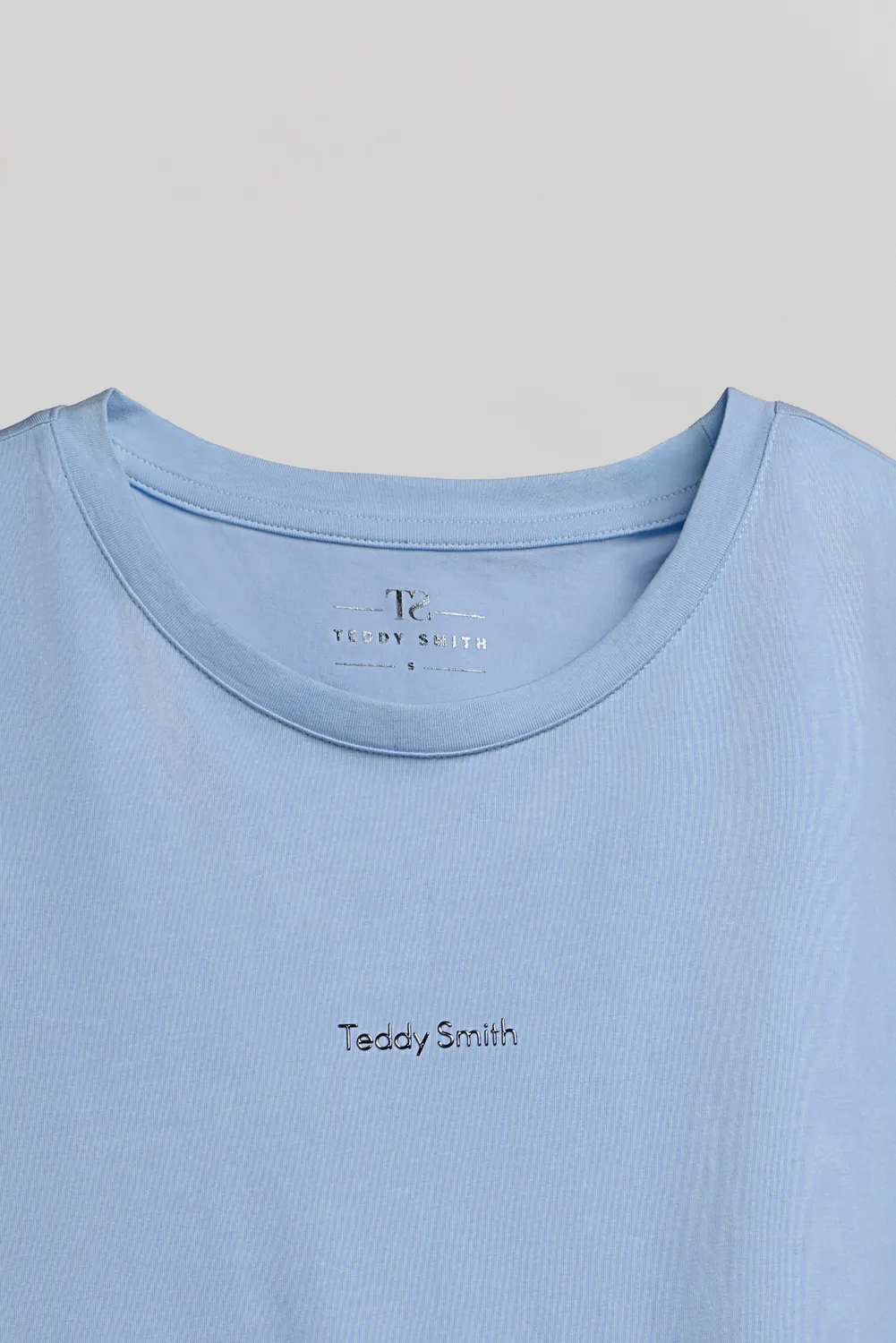 Teddy Smith T-Ribelle MC t-shirt donna azzurro nuvola